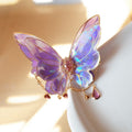 Retro Tassel-Decorated Purple Butterfly Hair Clip