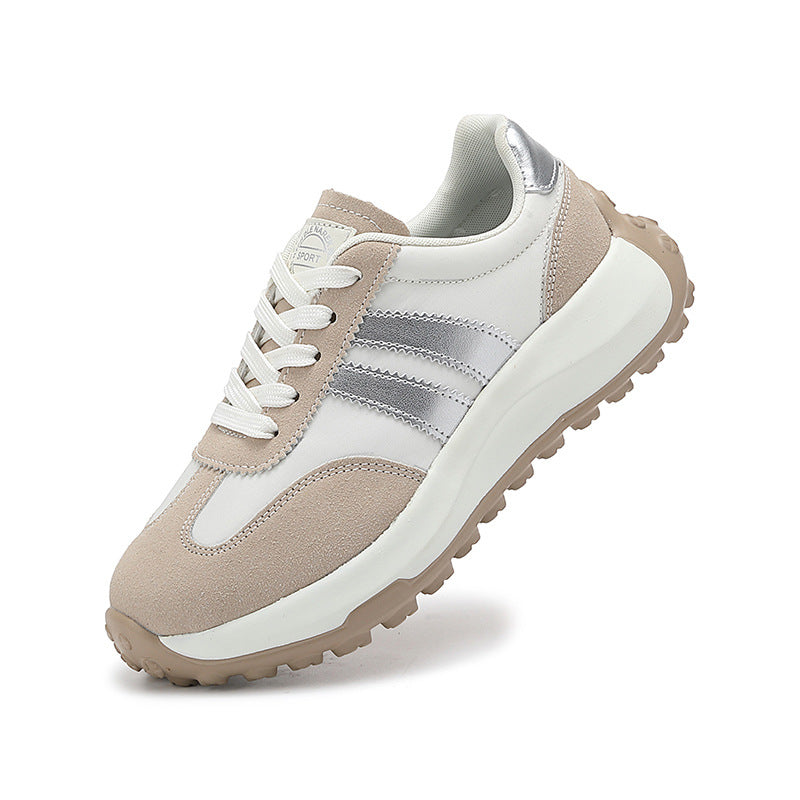 Womens Platform Height-Increasing Sneakers for Stylish Comfort