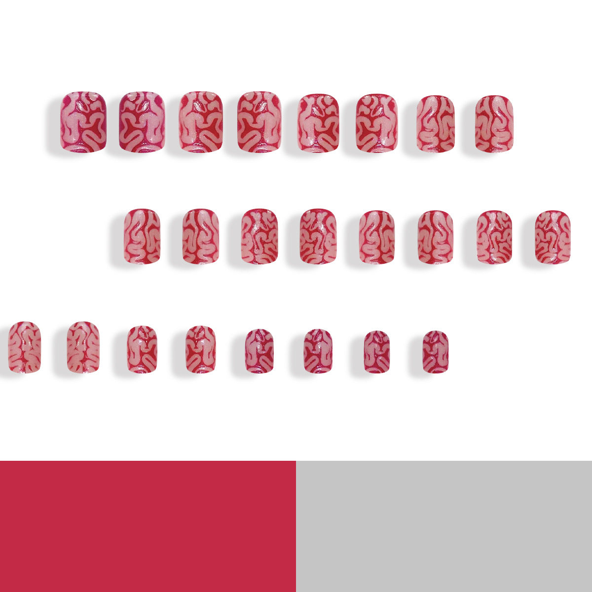Large Rectangular Magic Mirror Press-on Nails for Glam Looks
