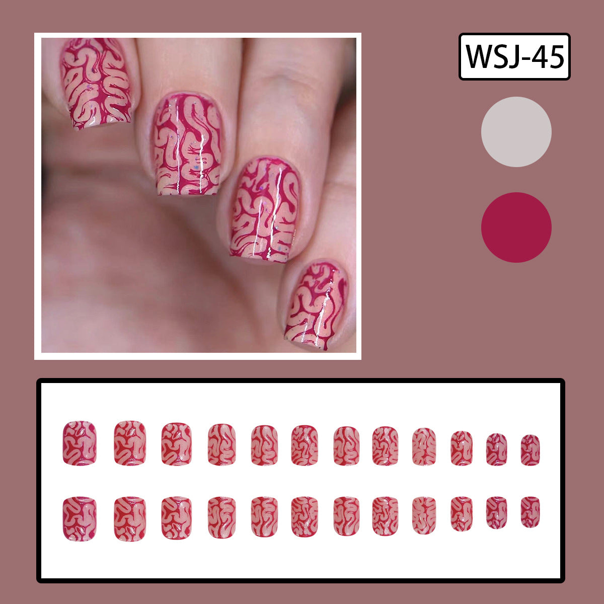 Large Rectangular Magic Mirror Press-on Nails for Glam Looks