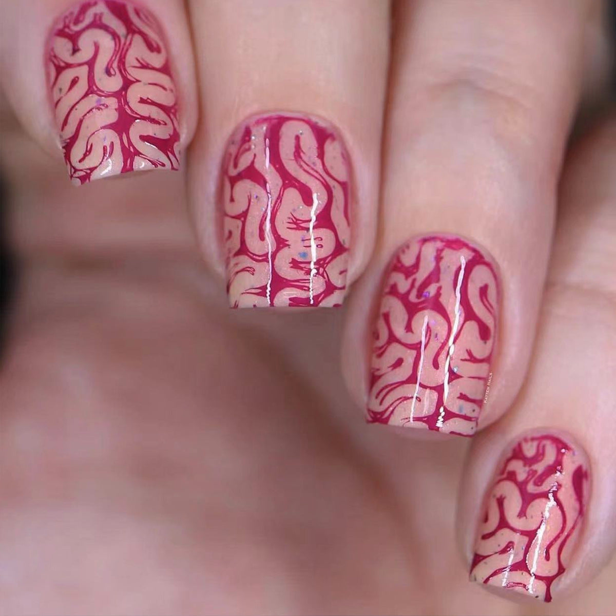 Large Rectangular Magic Mirror Press-on Nails for Glam Looks