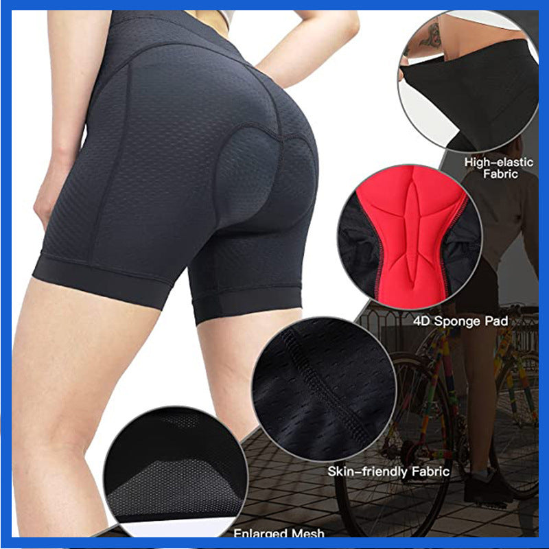 Womens Cycling Bib Shorts with Comfortable Sweat-wicking Pad