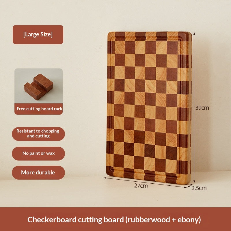 Checkered Cutting Board - Versatile Household Chopping Tray