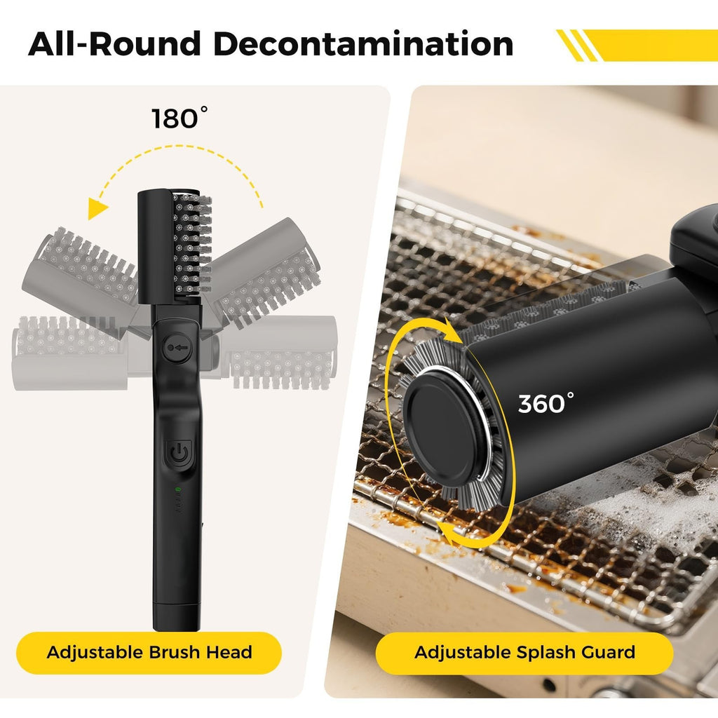 Electric BBQ Brush Cleaning Gadget with 360 Rotating Head