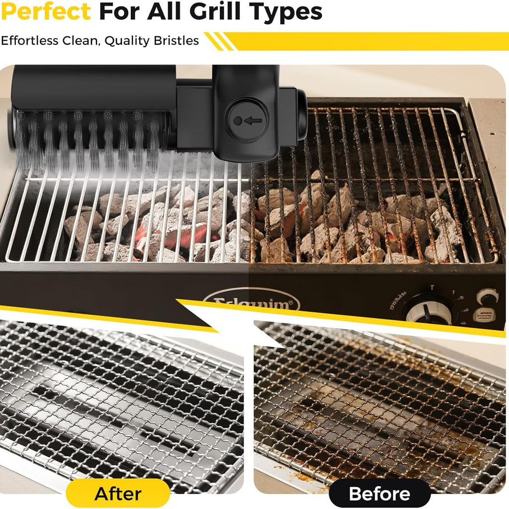 Electric BBQ Brush Cleaning Gadget with 360 Rotating Head