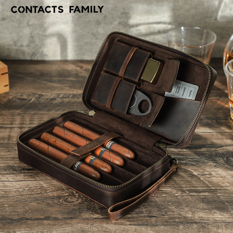Portable Travel Cigar Bag Storage Case for Easy Organization