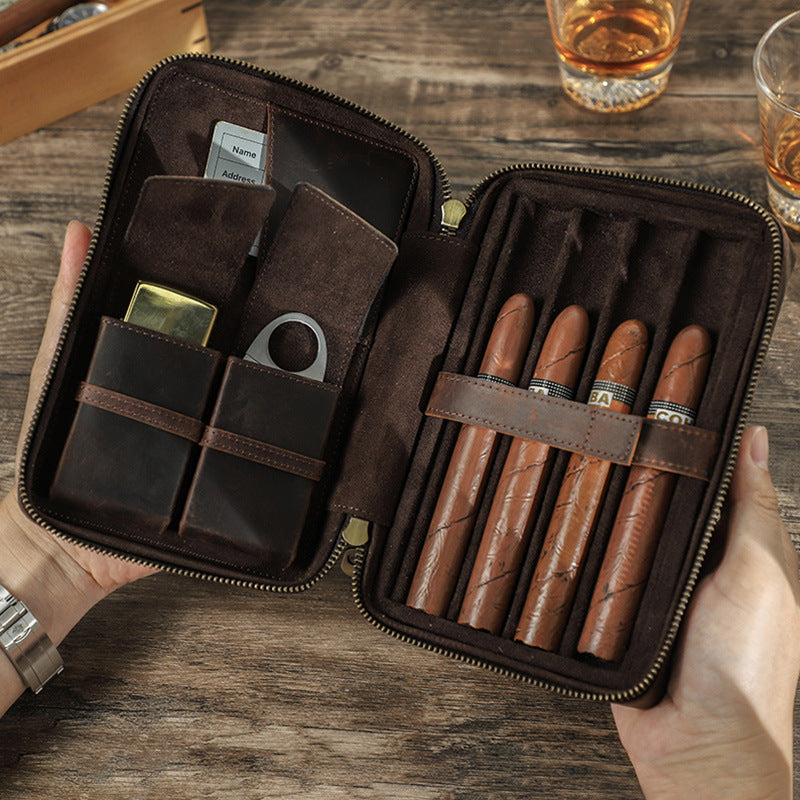 Portable Travel Cigar Bag Storage Case for Easy Organization