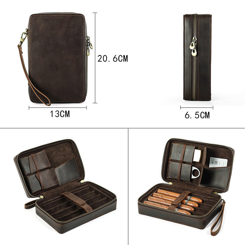 Portable Travel Cigar Bag Storage Case for Easy Organization