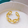 Stainless Steel Heart-shaped Ring for Women - Trendy Accessory