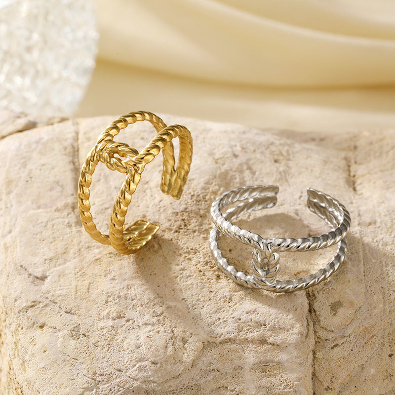 Hollowed-out Unisex All-matching Index Finger Ring