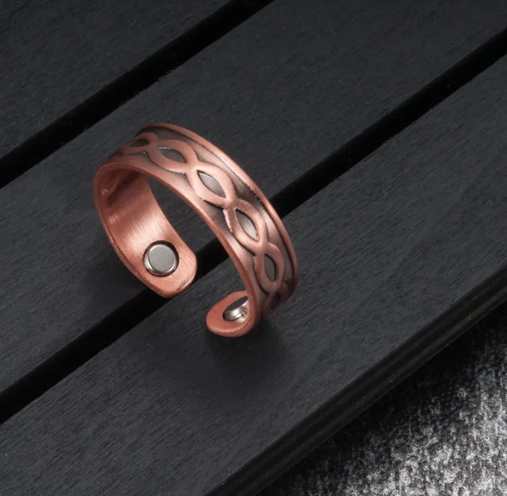 Pure Red Copper Ring - Colorfast Adjustable Opening