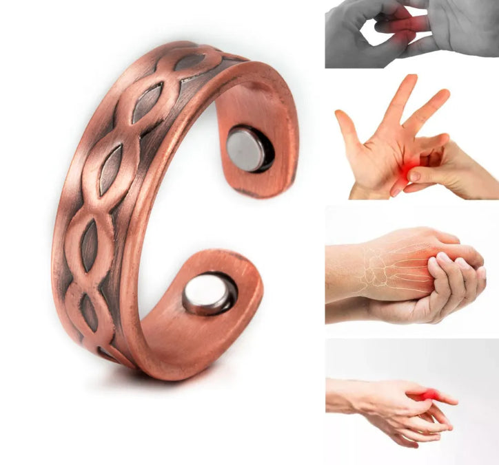 Pure Red Copper Ring - Colorfast Adjustable Opening