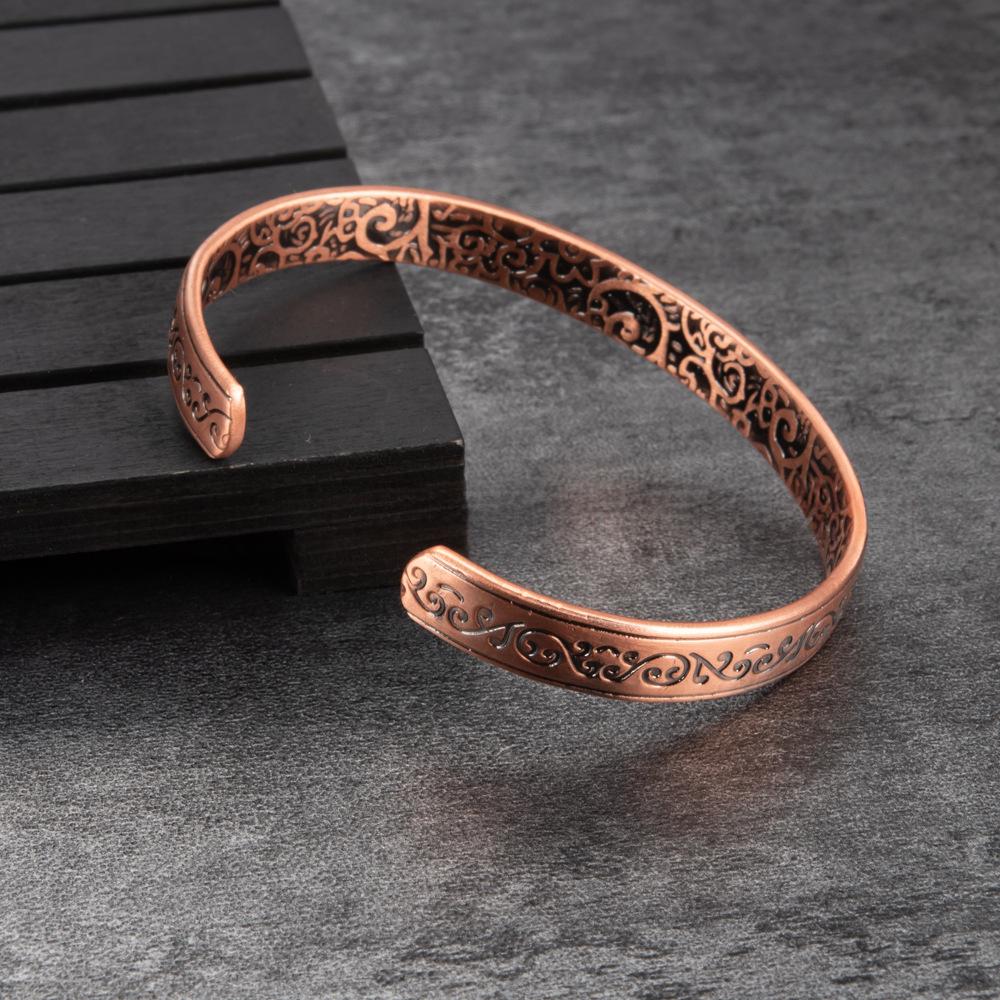 Pure Red Copper Magnetic Adjustable Bracelet for Wellness