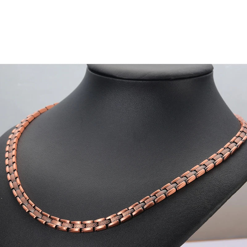 Solid Pure Copper Minimalist Necklace for Elegant Style