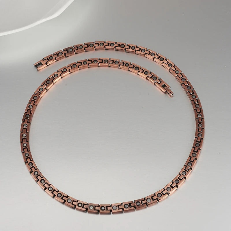 Solid Pure Copper Minimalist Necklace for Elegant Style