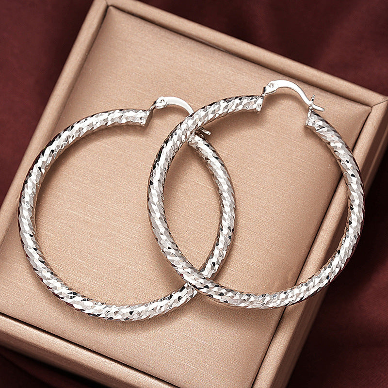 Geometric Circular Hoop Statement Party Earrings for Women