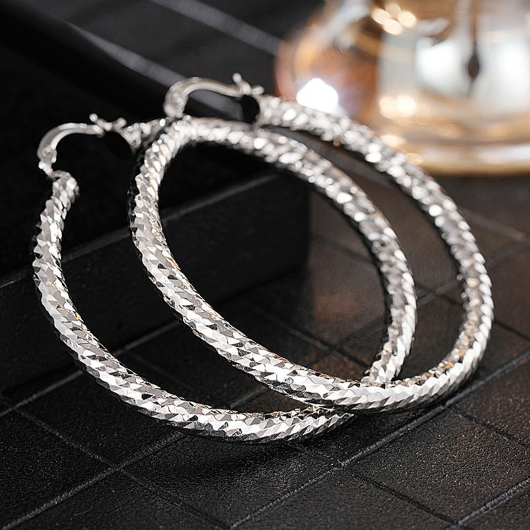 Geometric Circular Hoop Statement Party Earrings for Women