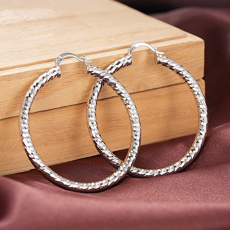 Geometric Circular Hoop Statement Party Earrings for Women