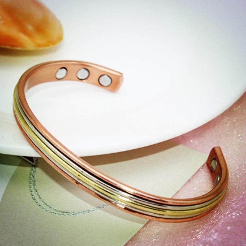 Red Copper Solid Magnet Bracelet for Wellness & Style