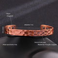 Antique Bronze Brushed Magnet Bracelet for Timeless Style