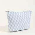 Large-capacity Yarn Checkerboard Makeup Bag | Toiletry Bag