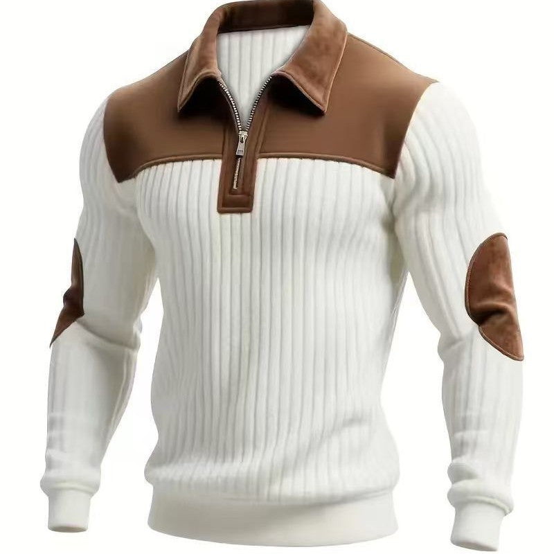 Casual Commute Sports Zip-Up Sweatshirt for Men