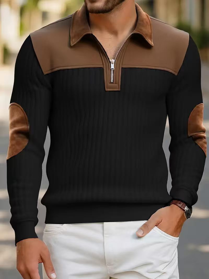 Casual Commute Sports Zip-Up Sweatshirt for Men