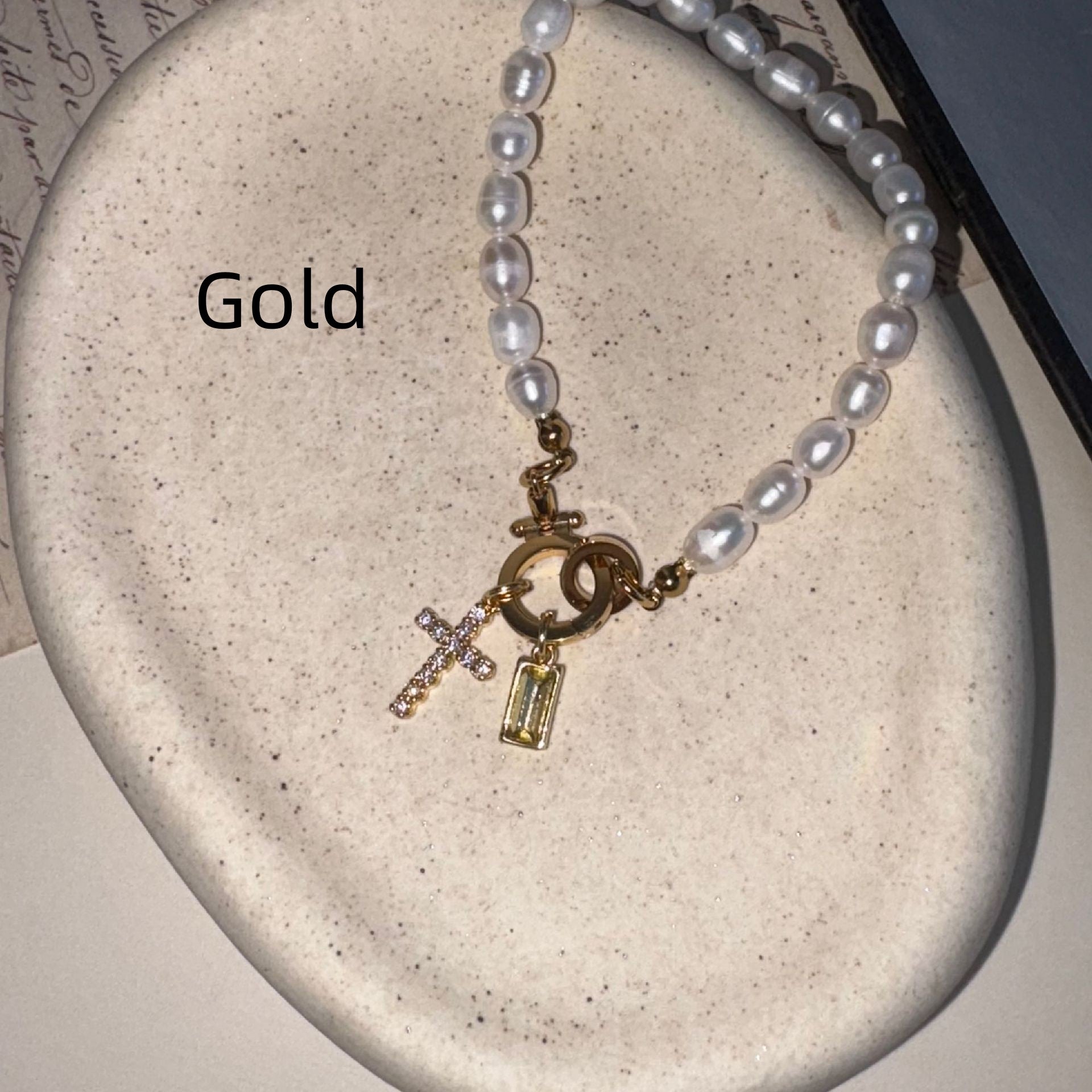 Birthstone Pendant Freshwater Pearl Bracelet for Elegance