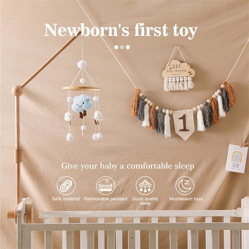 Cloud Baby Hair Ball Pendant - Soothing Room Decoration
