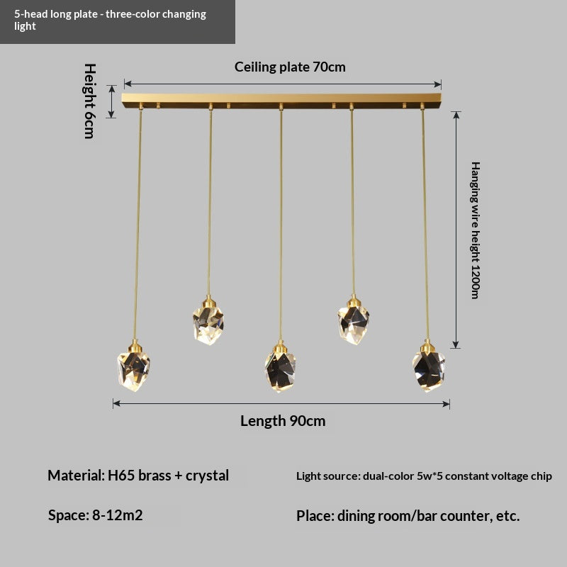Light-luxury Crystal Bedside Lamp - Minimalist Design