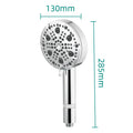 Bathroom Shower Head with Nine Settings and Filtration Function