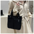 Plain-colored Tote Bag Student Lunch Box - Versatile Gym Bag