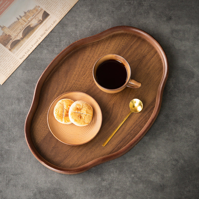 Bamboo Cloud-Shaped Ruyi-Style Multi-Functional Tray