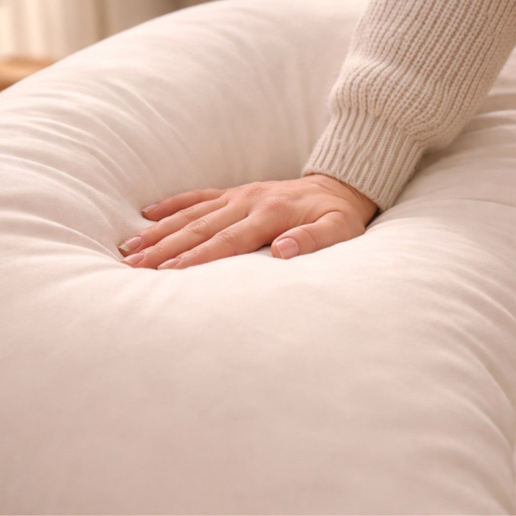 Large Moon-shaped Maternity Pillow for Ultimate Comfort