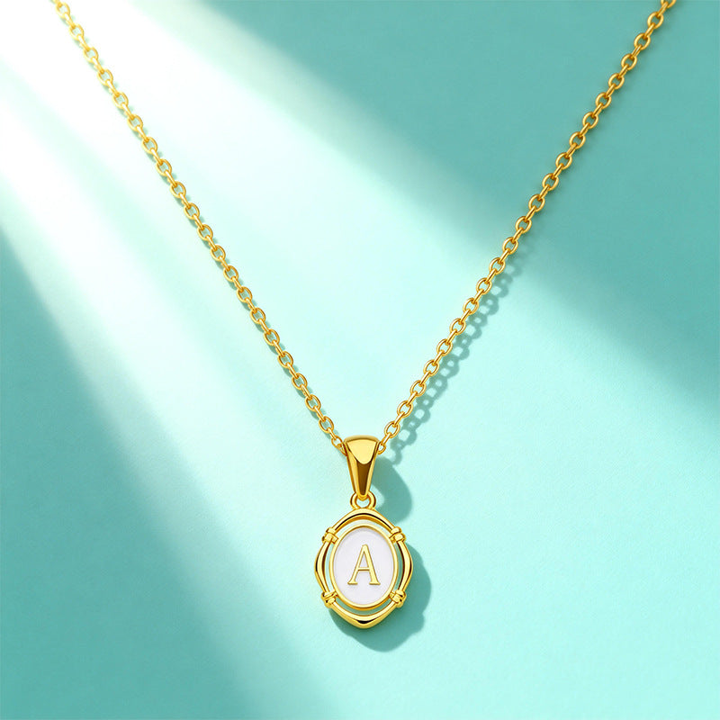 Affordable Luxury Gold 26-Letter Pendant Necklace for Women