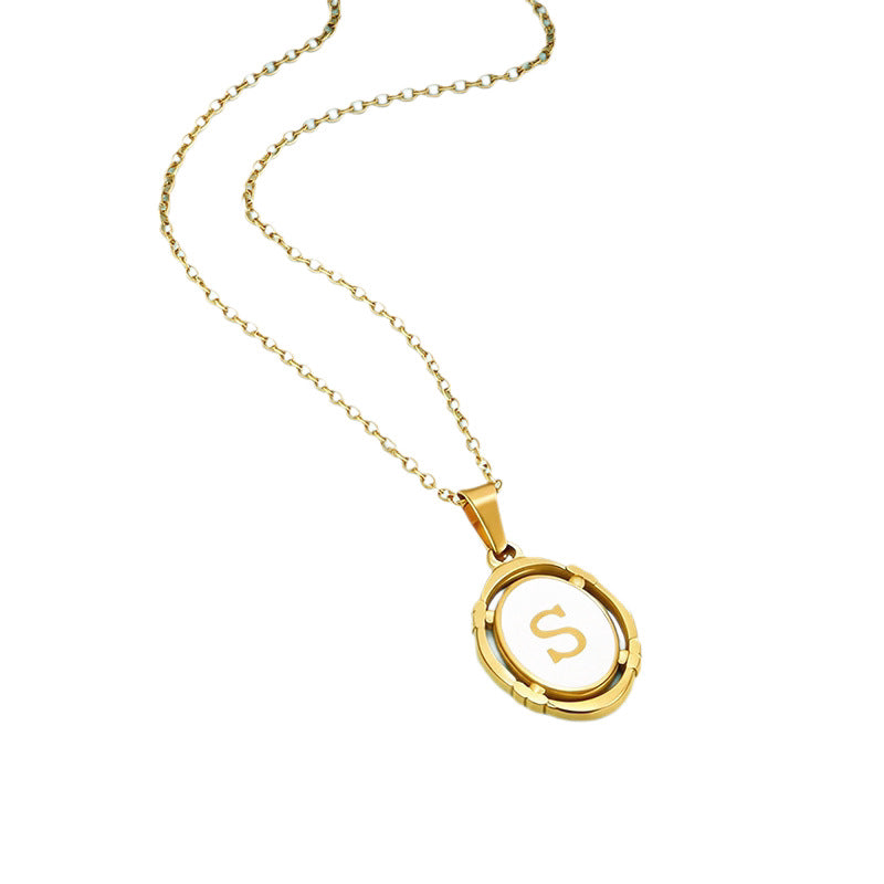 Affordable Luxury Gold 26-Letter Pendant Necklace for Women
