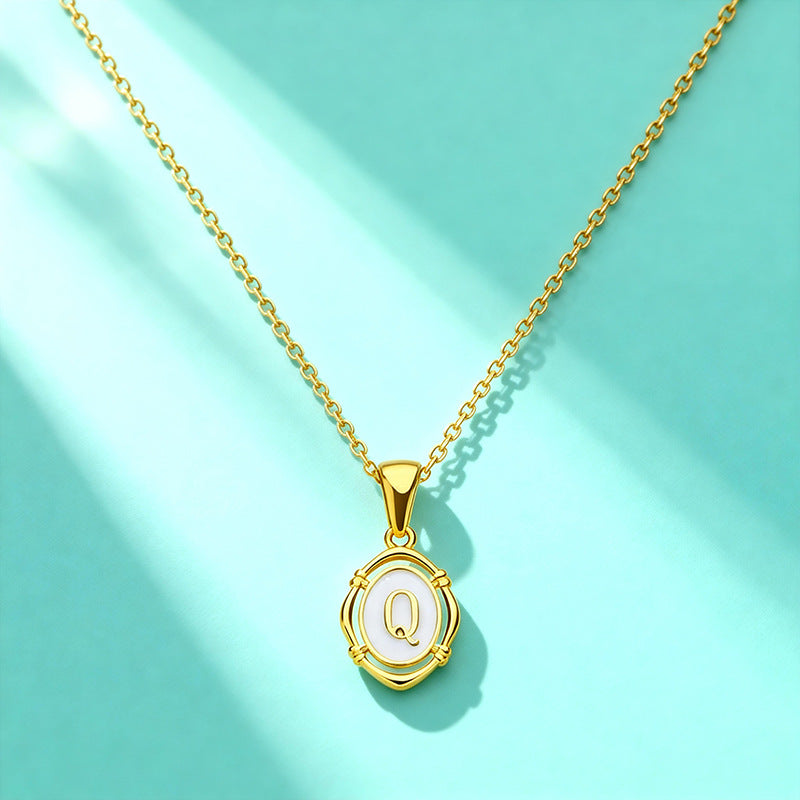 Affordable Luxury Gold 26-Letter Pendant Necklace for Women