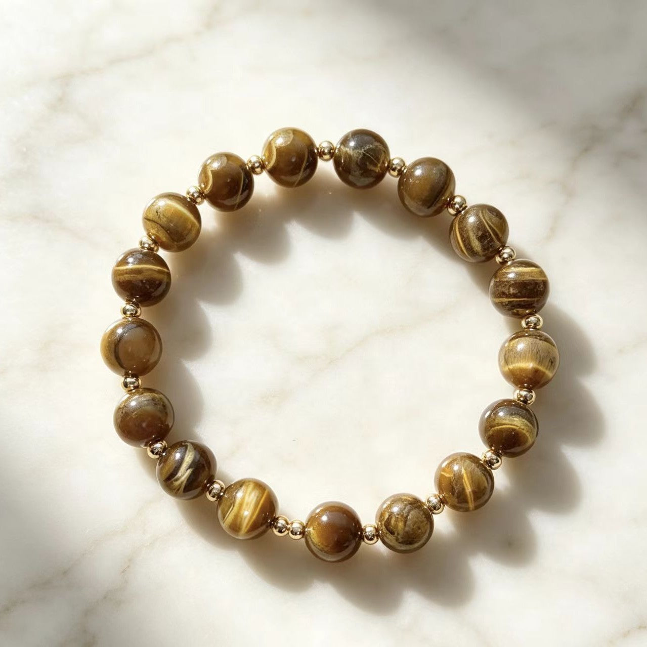 Womens Versatile Natural Stone Bracelet with Pumice Stone