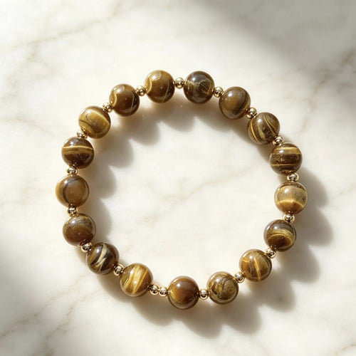 Womens Versatile Natural Stone Bracelet with Pumice Stone