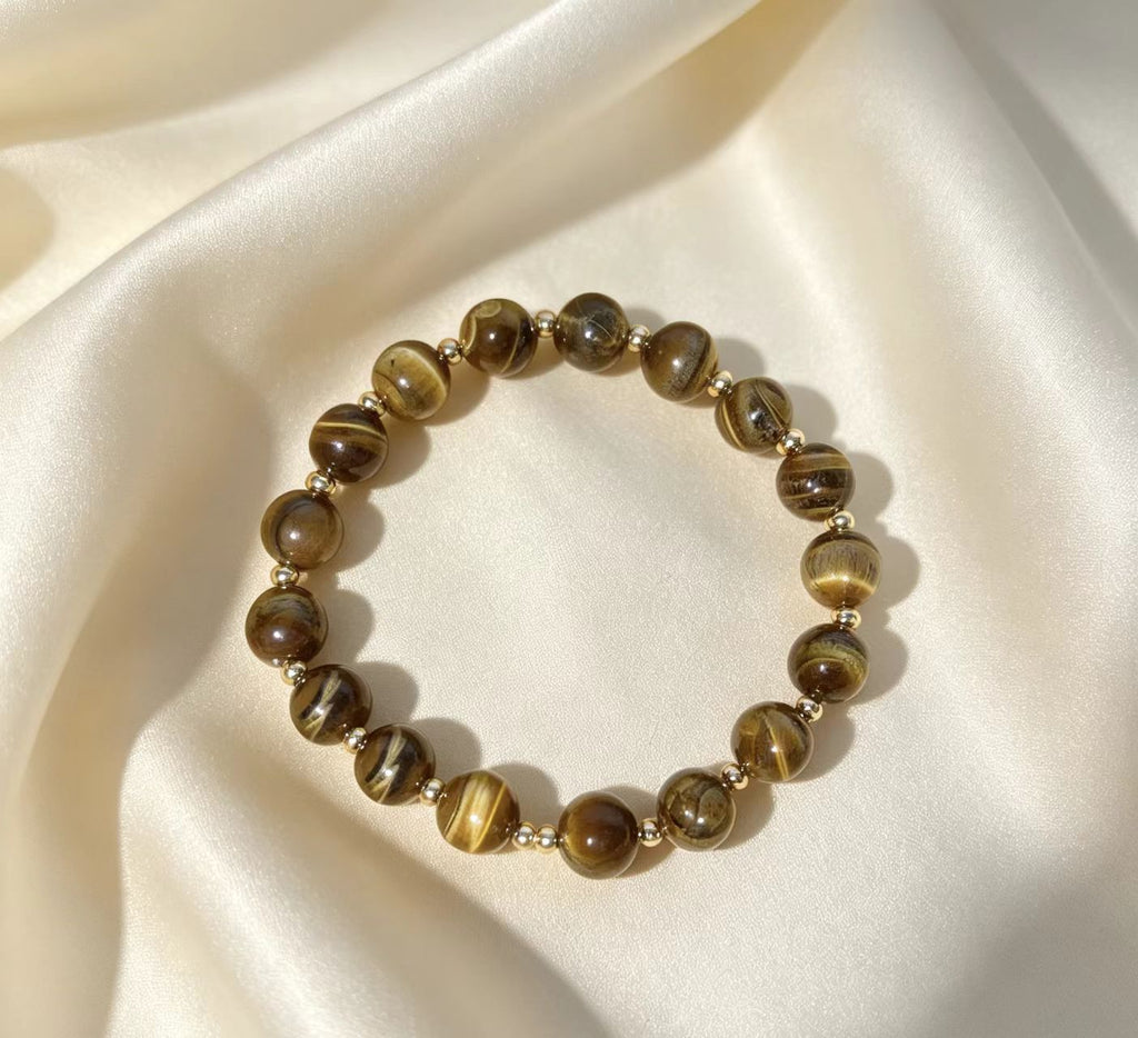 Womens Versatile Natural Stone Bracelet with Pumice Stone