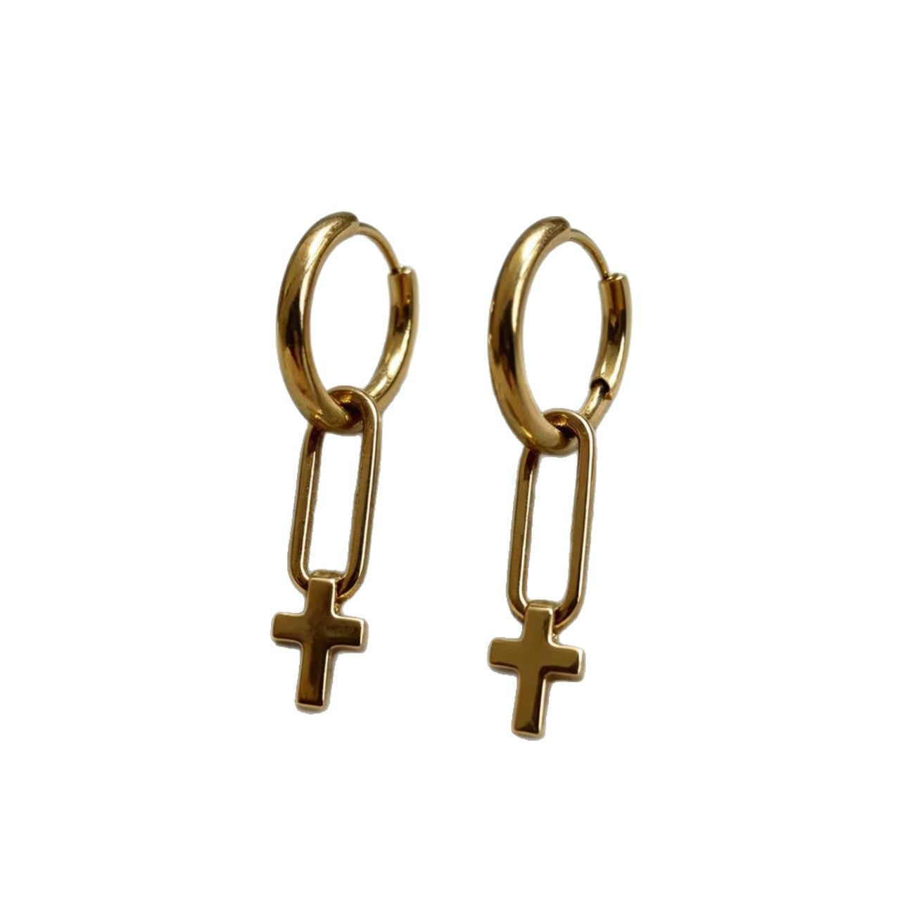 Fashionable and Minimalist Cross Earrings for Everyday Wear
