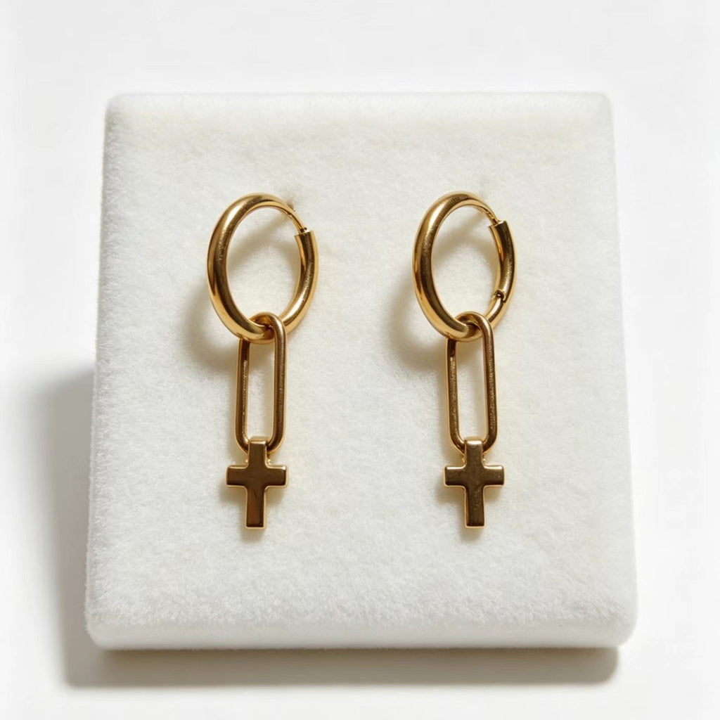 Fashionable and Minimalist Cross Earrings for Everyday Wear