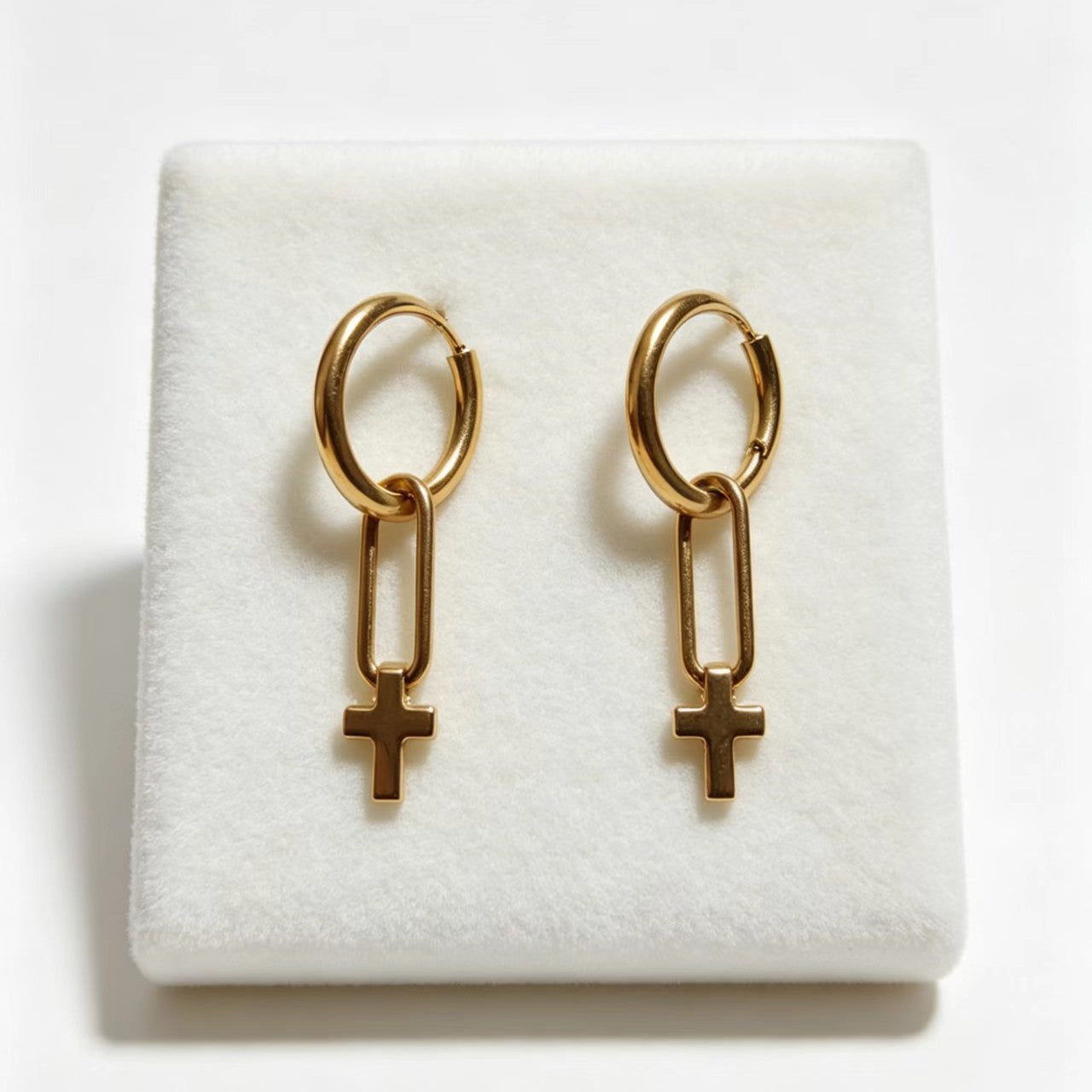 Fashionable and Minimalist Cross Earrings for Everyday Wear
