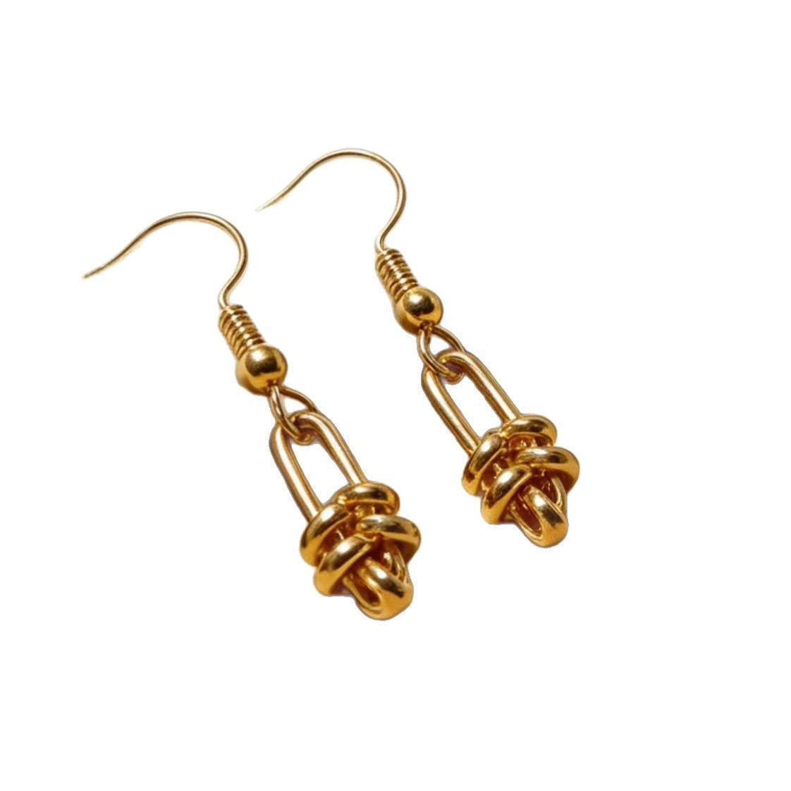 Irregular Cross-shaped Stainless Steel Earrings for Trendy Look