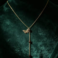 Simple Hollow-Out Gourd Tassel Necklace for Women