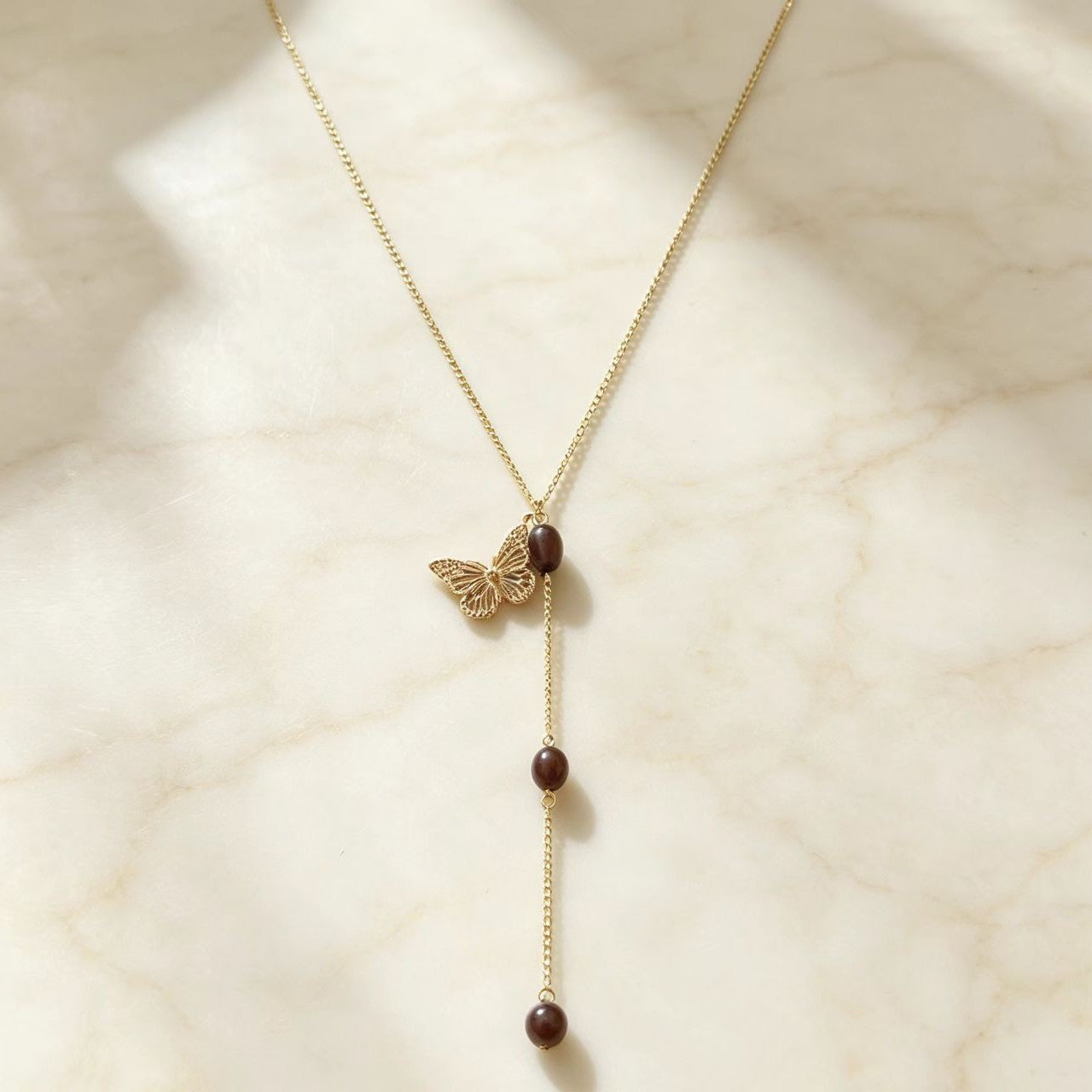 Simple Hollow-Out Gourd Tassel Necklace for Women
