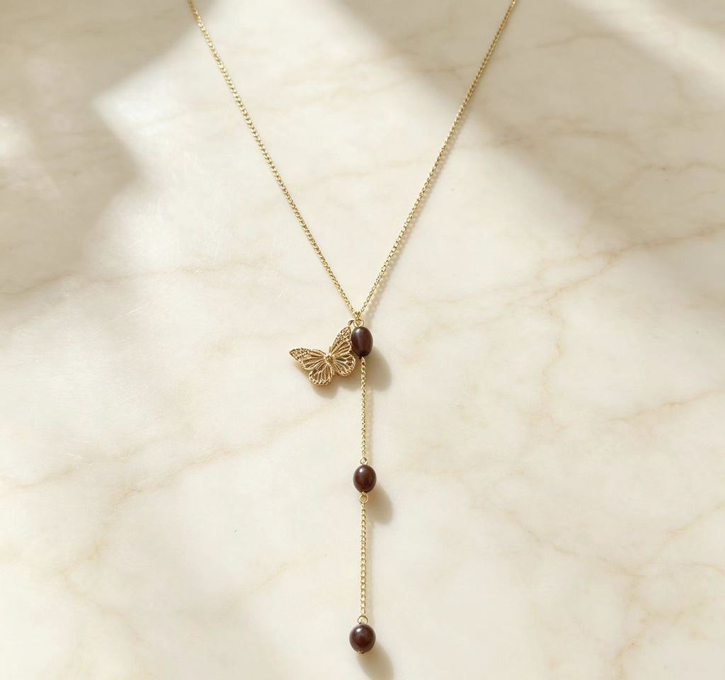 Simple Hollow-Out Gourd Tassel Necklace for Women