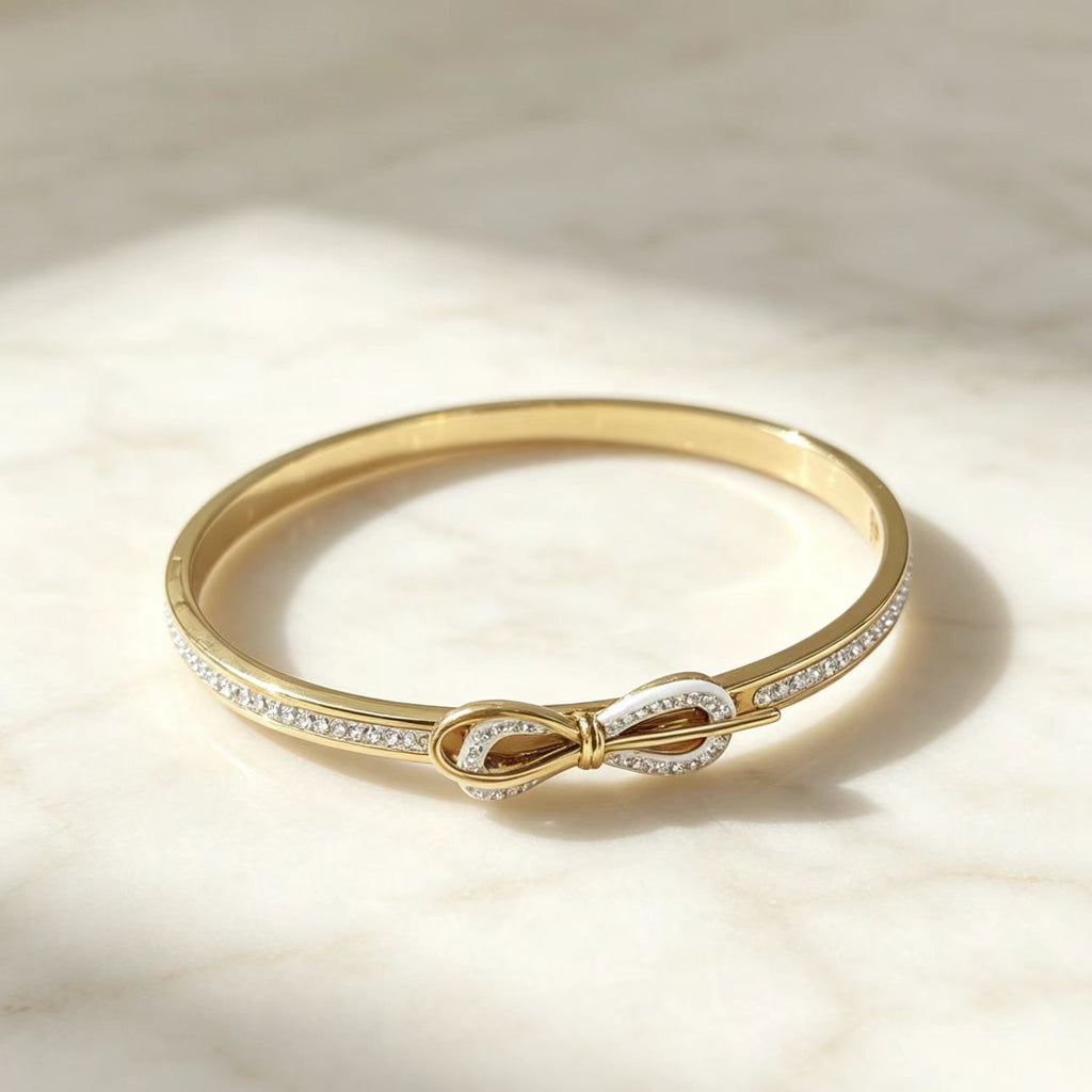 Fashion Titanium Steel Bowknot Bracelet for Women