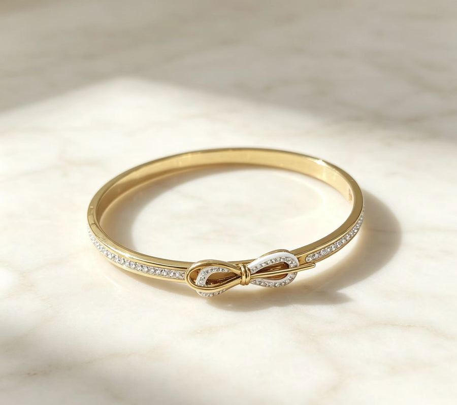Fashion Titanium Steel Bowknot Bracelet for Women