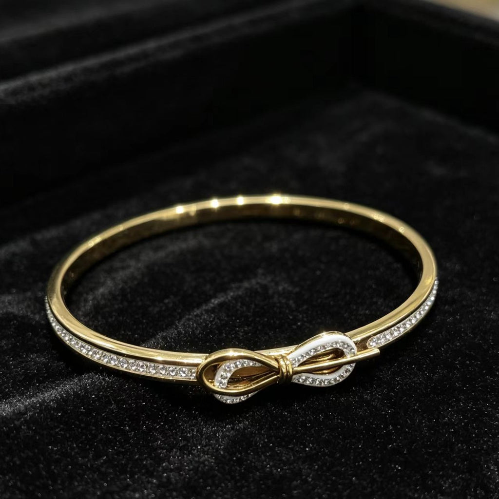 Fashion Titanium Steel Bowknot Bracelet for Women